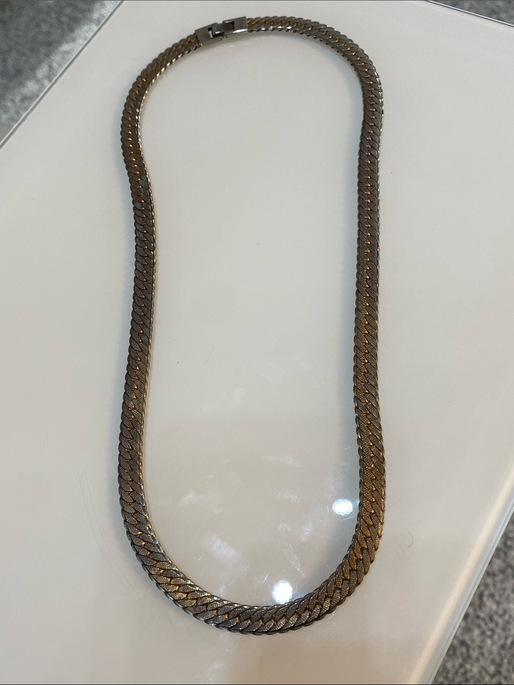 Men's 14KT gold filled Braided Chain Necklace - Gold Tone